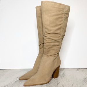 New! Vince Camuto Derika Tan Slouched Boot 10M